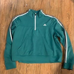 adidas crop quarter zip